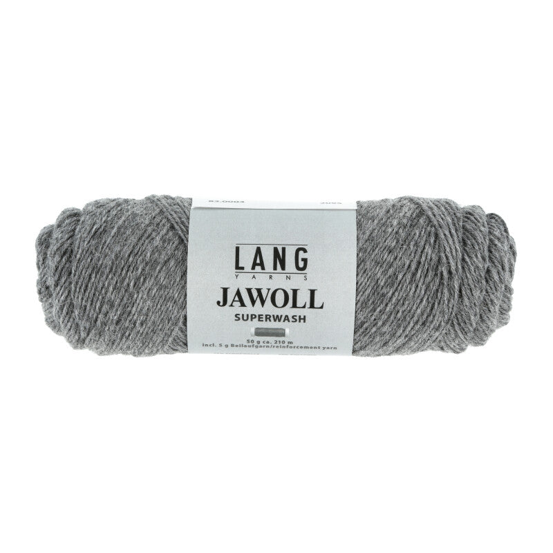 Lang Yarns Jawoll Yarn, 190m / 50g – Dark Grey Mélange (0003)