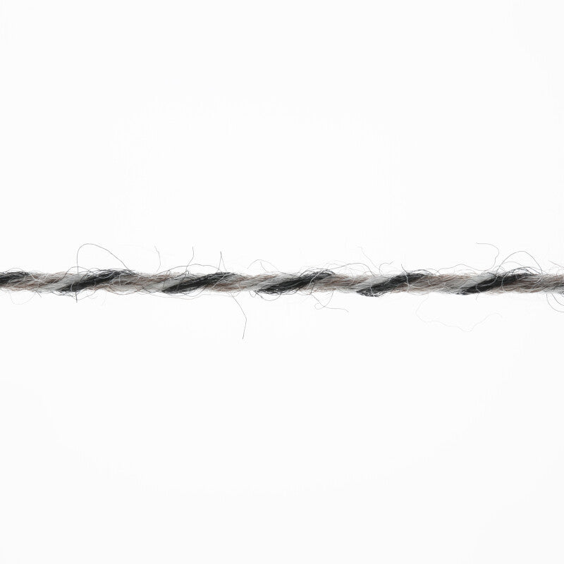 Lang Yarns Jawoll Yarn, 190m / 50g – Grey/Brown Mouliné (0124), yarn strand
