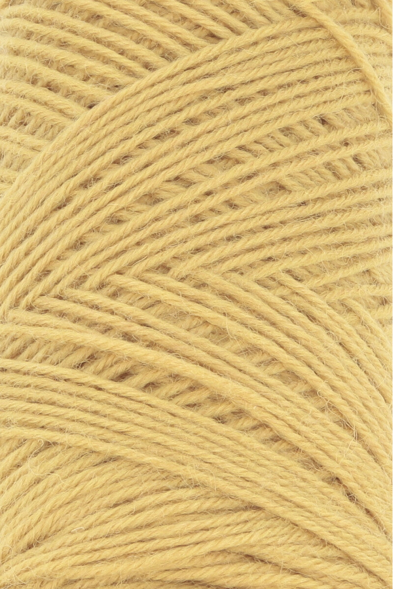 Lang Yarns Jawoll Yarn, 190m / 50g – Light Gold Yellow (0250), yarn texture
