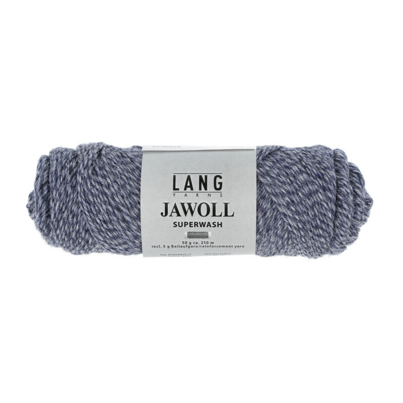 Lang Yarns Jawoll Yarn, 190m / 50g – Jeans/Blue Mouliné (0258)