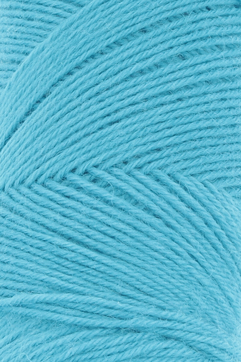 Lang Yarns Jawoll Yarn, 190m / 50g – Turquoise (0279), yarn texture