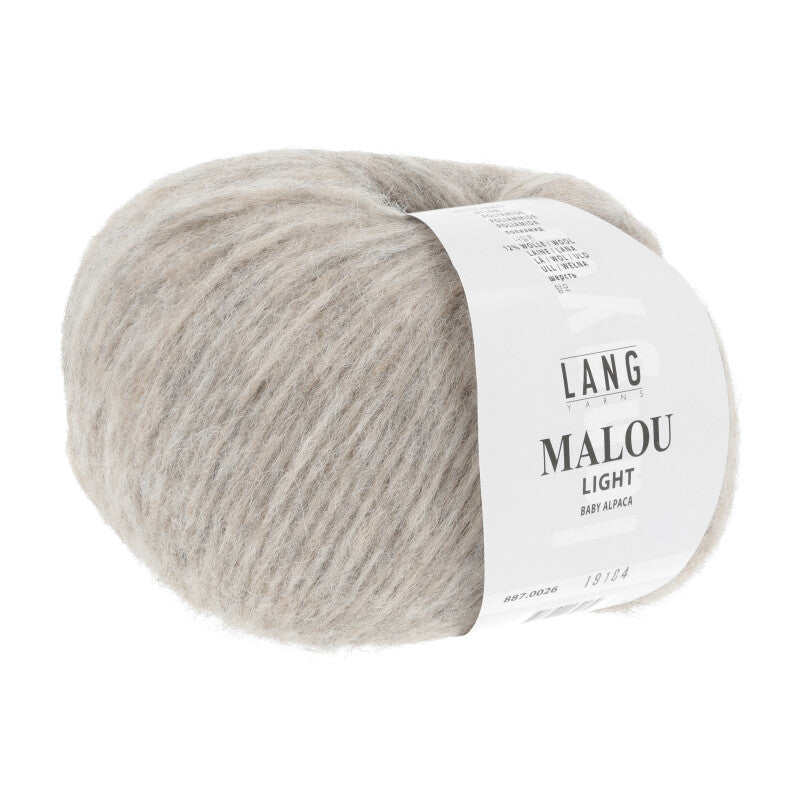 Lang Yarns Malou Light – 50g / 190m – Beige (0026)