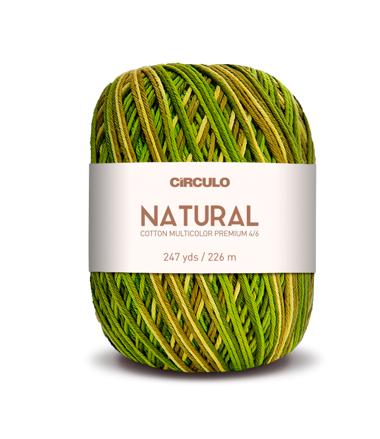 Círculo Barroco Multicolor Premium 4/6 – Filato di cotone brasiliano (226m / 200g)
