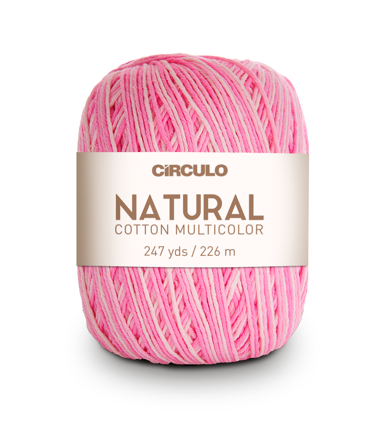 Círculo Natural Cotton Multicolor 4/6 – Fio de algodão (226 m / 200 g)