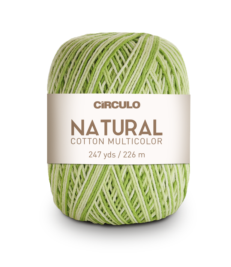 Círculo Natural Cotton Multicolor 4/6 – Fio de algodão (226 m / 200 g)