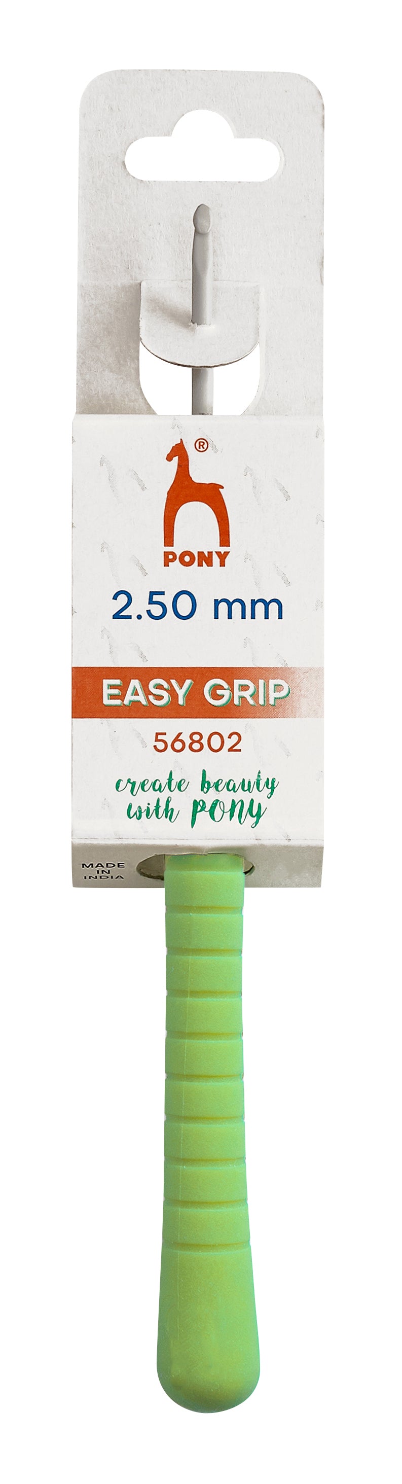 Pony Easy Grip Aluminium Crochet Hooks – 2 to 10 mm, 2.50 mm