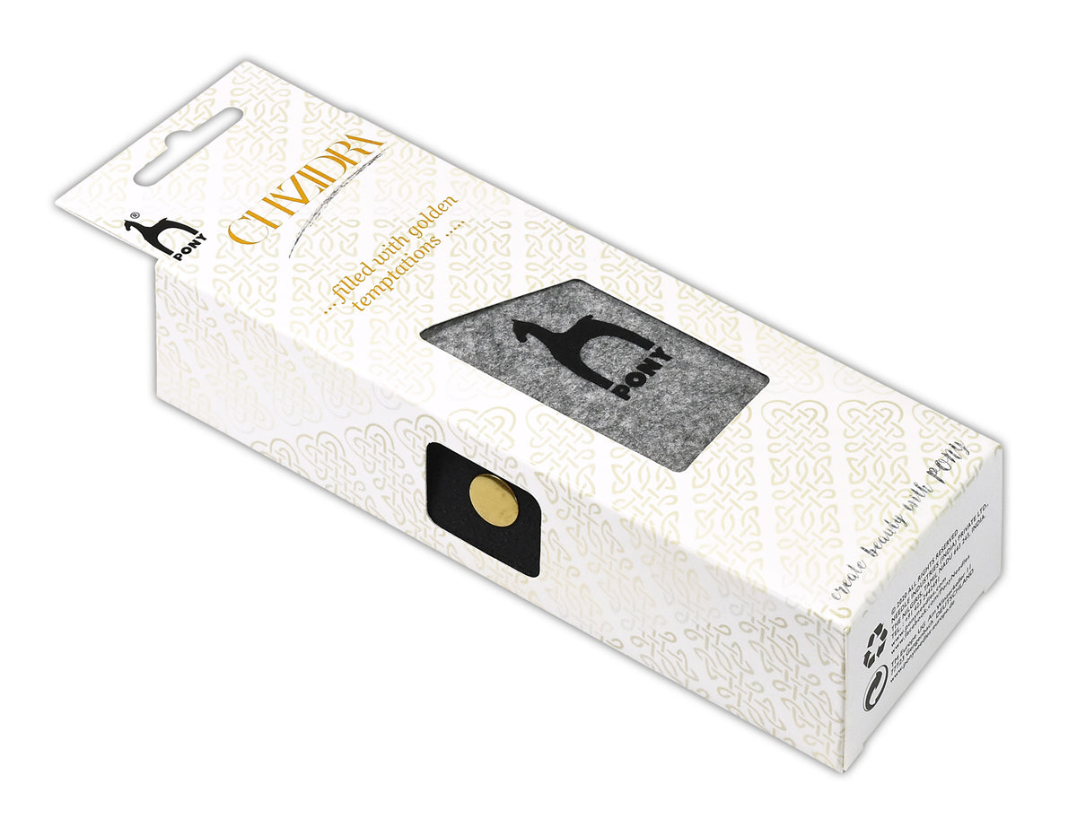Pony Chazidra Accessories Felt Gift Case – Black/Grey, Black/Grey