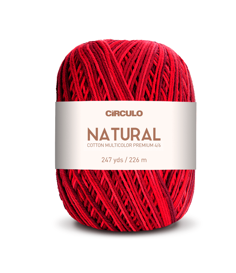 Circulo Barroco Multicolor Premium 4/6, 100% Cotton Yarn for Crochet and Knitting, 226m/200g - Leo Hobby Marketplace