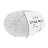 Lang Yarns Alpaca Soxx 4-ply Yarn, 390m / 100g – Light Grey Mélange (0003)