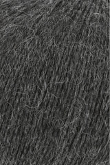 Lang Yarns Alpaca Soxx 4-ply Yarn, 390m / 100g – Anthracite Mélange (0005), yarn texture