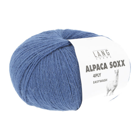 Lang Yarns Alpaca Soxx 4-ply Yarn, 390m / 100g – Blue (0010)