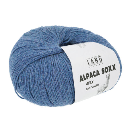 Lang Yarns Alpaca Soxx 4-ply Yarn, 390m / 100g – Light Blue Mélange (0020)