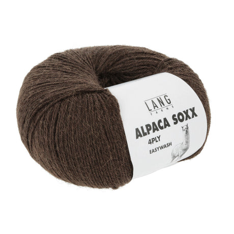Lang Yarns Alpaca Soxx 4-ply Yarn, 390m / 100g – Brown (0067)