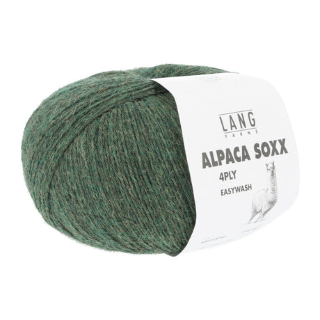 Lang Yarns Alpaca Soxx 4-ply Yarn, 390m / 100g – Olive Mélange (0098)