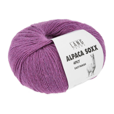 Lang Yarns Alpaca Soxx 4-ply Yarn, 390m / 100g – Pink Mélange (0165)