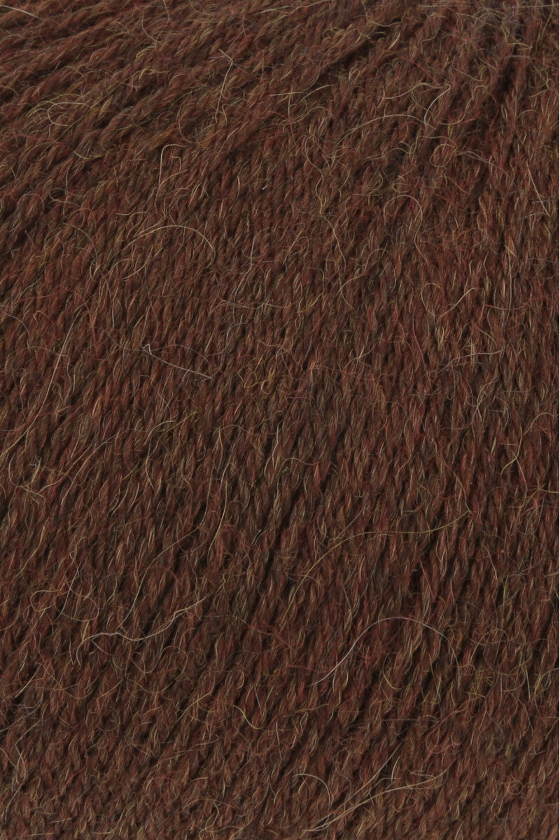 Lang Yarns Alpaca Soxx 4-ply Yarn, 390m / 100g – Cinnamon Mélange (0167), yarn texture