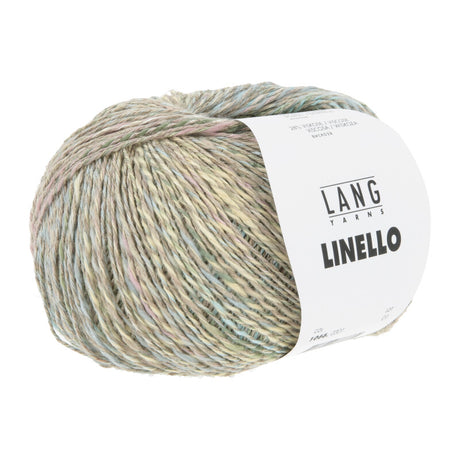 Lang Yarns Linello – 100g / 280m – Green/Light Rose/Skyblue (0301)