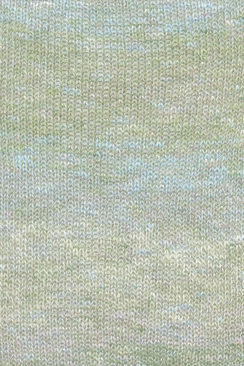 Lang Yarns Linello – 100g / 280m – Green/Light Rose/Skyblue (0301) – detail