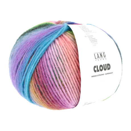 Lang Yarns Cloud Yarn, 260m / 100g – Blue (0002)