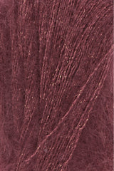 Lang Yarns Lace Lamé – 25g / 310m – Wine Red (0062) – detail