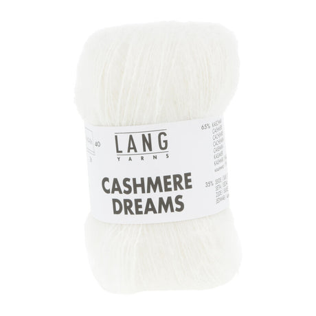 Lang Yarns Cashmere Dreams Yarn, 290m / 25g – White (0001)