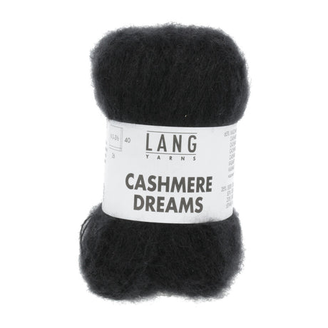 Lang Yarns Cashmere Dreams Yarn, 290m / 25g – Black (0004)