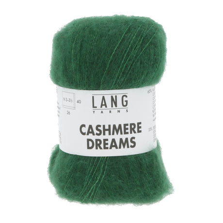 Lang Yarns Cashmere Dreams Yarn, 290m / 25g – Dark Green (0018)