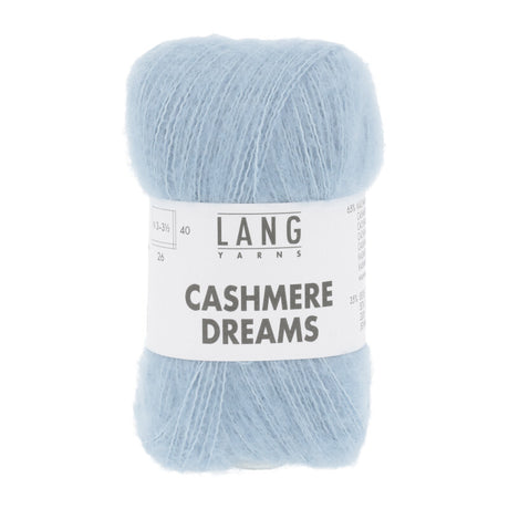Lang Yarns Cashmere Dreams Yarn, 290m / 25g – Light Blue (0021)