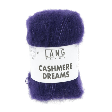 Lang Yarns Cashmere Dreams Yarn, 290m / 25g – Royal Purple (0090)