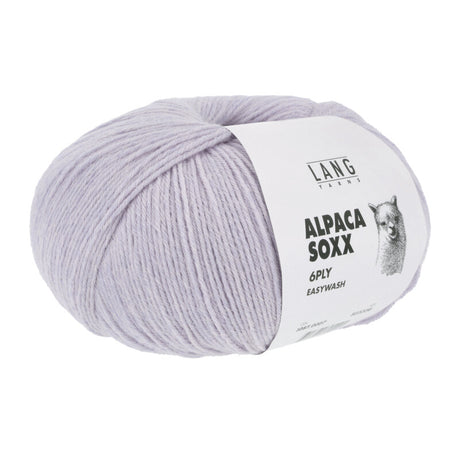 Lang Yarns Alpaca Soxx 6-ply Yarn, 390m / 150g – Lilac (0007)