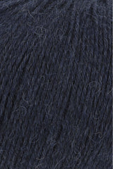 Lang Yarns Alpaca Soxx 6-ply Yarn, 390m / 150g – Blue Marine Mélange (0035), yarn texture