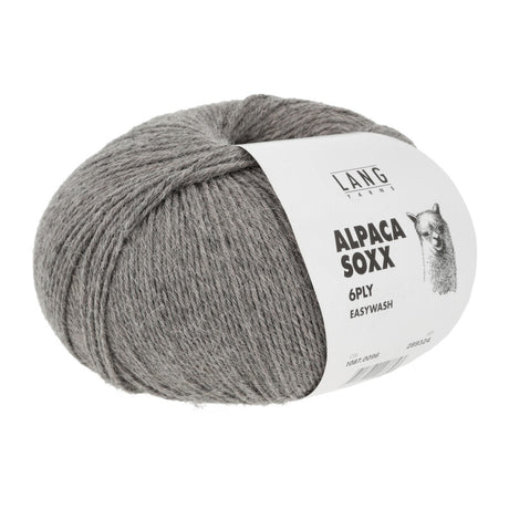 Lang Yarns Alpaca Soxx 6-ply Yarn, 390m / 150g – Light Brown Mélange (0096)