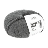 Lang Yarns Alpaca Soxx 6-ply Yarn, 390m / 150g – Dark Grey Mélange (0105)