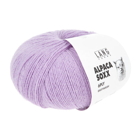 Lang Yarns Alpaca Soxx 6-ply Yarn, 390m / 150g – Mauve (0145)
