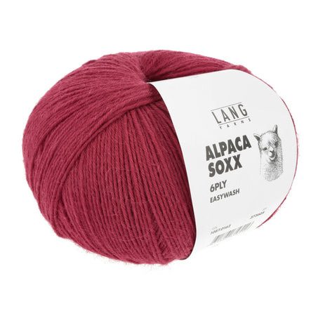 Lang Yarns Alpaca Soxx 6-ply Yarn, 390m / 150g – Geranium (0162)