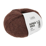 Lang Yarns Alpaca Soxx 6-ply Yarn, 390m / 150g – Cinnamon Mélange (0167)