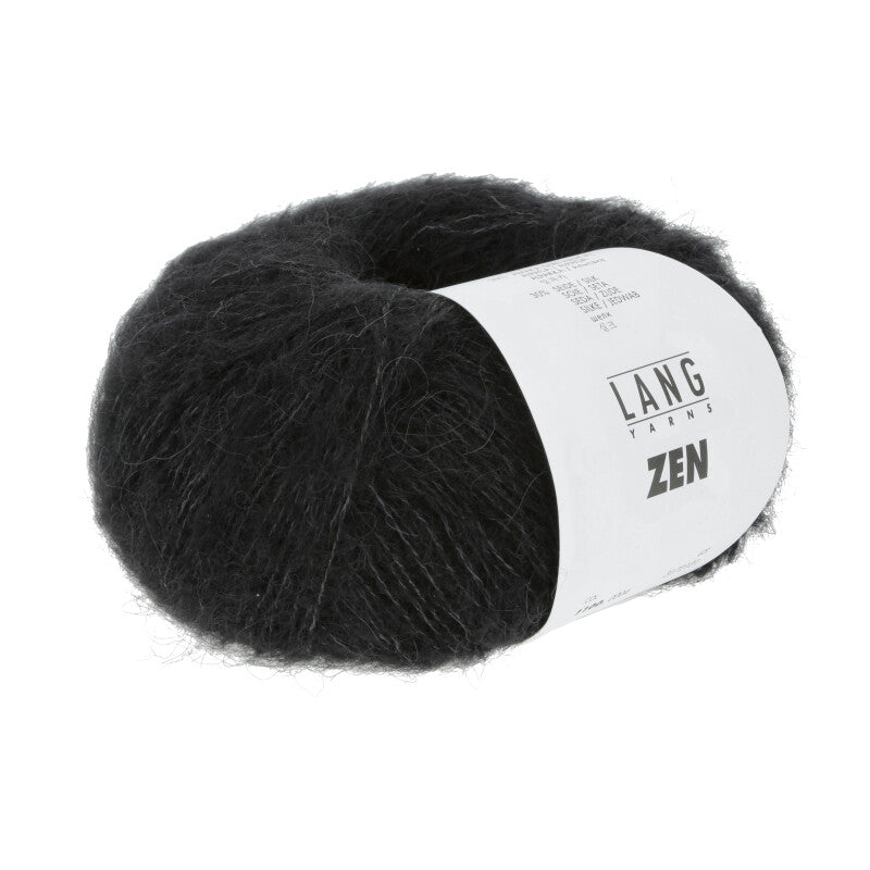 Lang Yarns Zen – 25g / 200m – Black (0004)