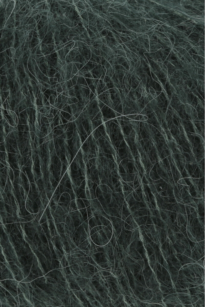 Lang Yarns Zen – 25g / 200m – Dark Green (0018) – detail