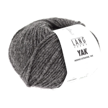 Lang Yarns Yak – 50g / 120m – Dark Grey Mélange (0005)