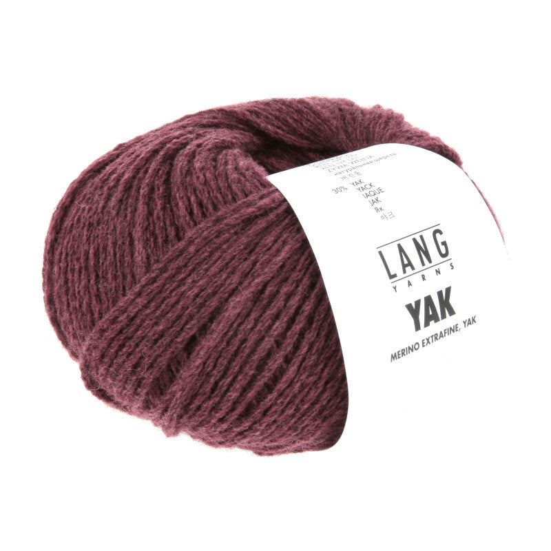 Lang Yarns Yak – 50g / 120m – Bordeaux (0064)