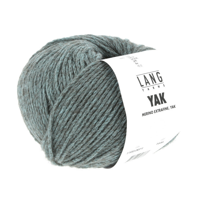 Lang Yarns Yak – 50g / 120m – Ice Blue Mélange (0071)