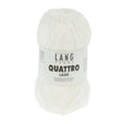 Lang Yarns Quattro Lamé – 50g / 120m – White (0001)