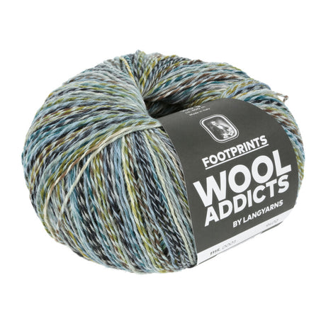 Lang Yarns Footprints – 100g / 400m – Blue/Green (0001)