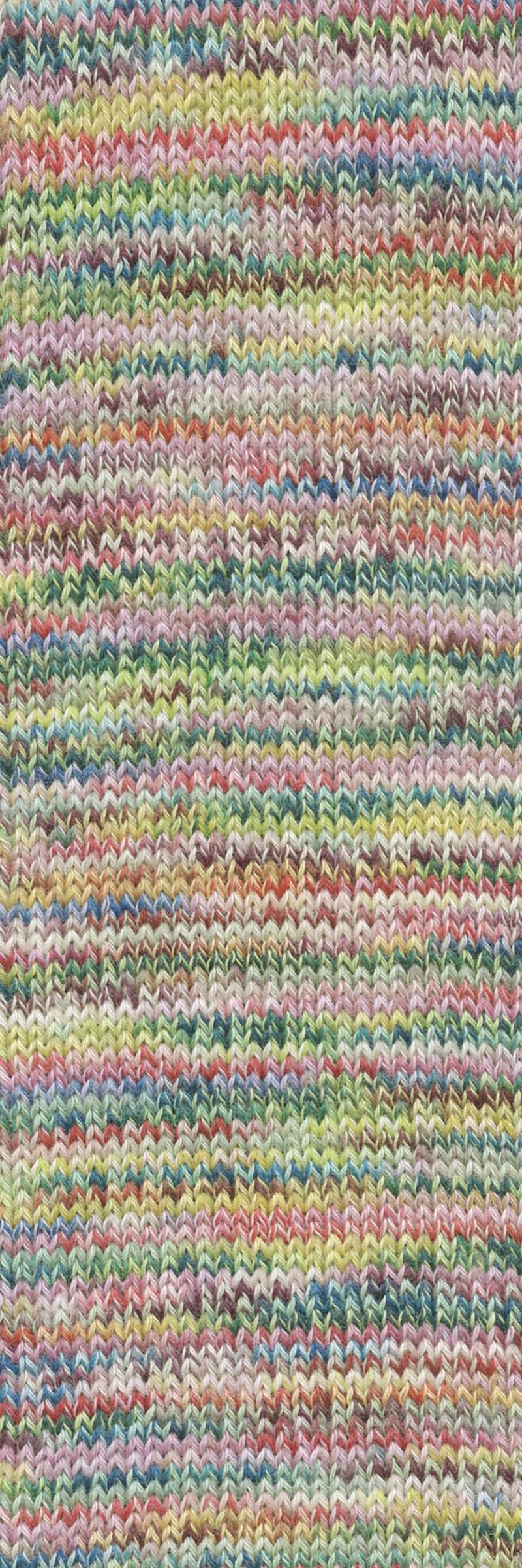 Lang Yarns Footprints – 100g / 400m – Green/Yellow/Rose (0006) – detail