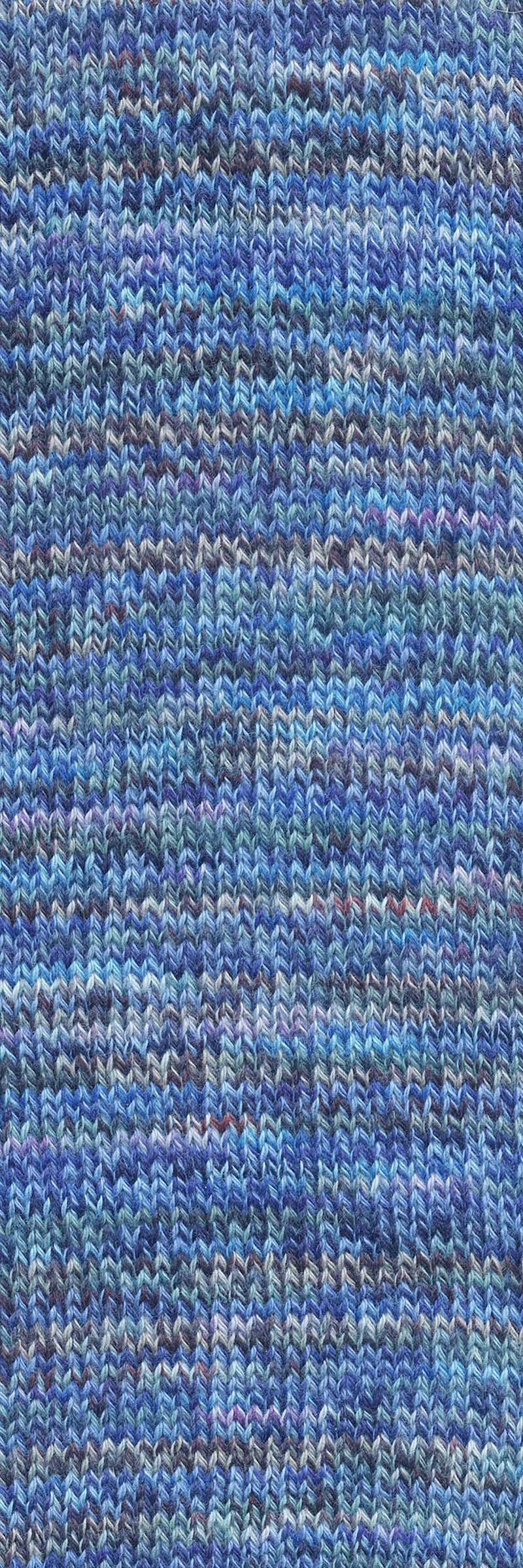 Lang Yarns Footprints – 100g / 400m – Blue (0007) – detail