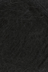 Lang Yarns Mohair 21 Yarn, 375m / 25g – Black (0004), yarn texture