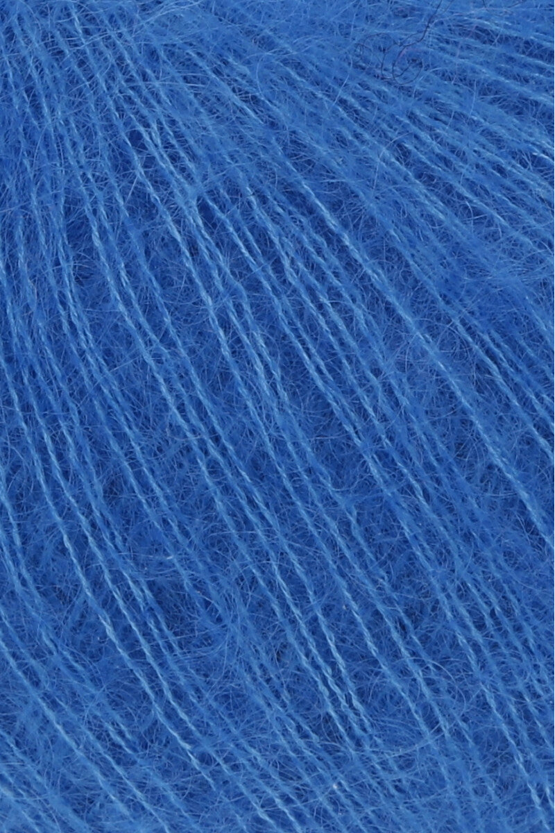 Lang Yarns Mohair 21 Yarn, 375m / 25g – Royal (0006), yarn texture