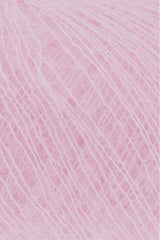 Lang Yarns Mohair 21 Yarn, 375m / 25g – Baby Rose (0009), yarn texture