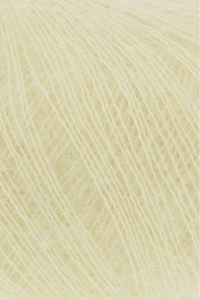 Lang Yarns Mohair 21 Yarn, 375m / 25g – Yellow (0013), yarn texture