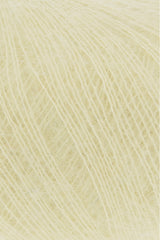 Lang Yarns Mohair 21 Yarn, 375m / 25g – Yellow (0013), yarn texture